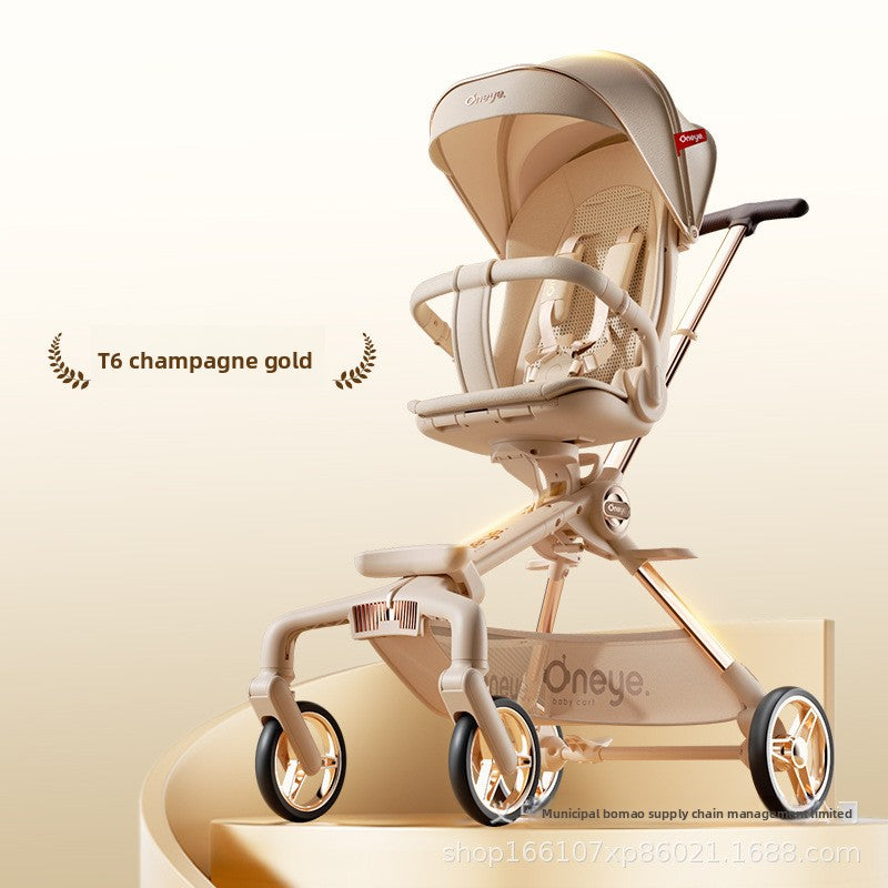 Oneye T6 Plus Second Generation Baby Stroller Lightweight Foldable Reclining Two-Way Stroller