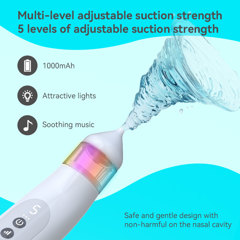 Nose Cleaner BPA Free Food Silicone USB Rechargeable Nose Cleaner Electric Nose Nasal Aspirator