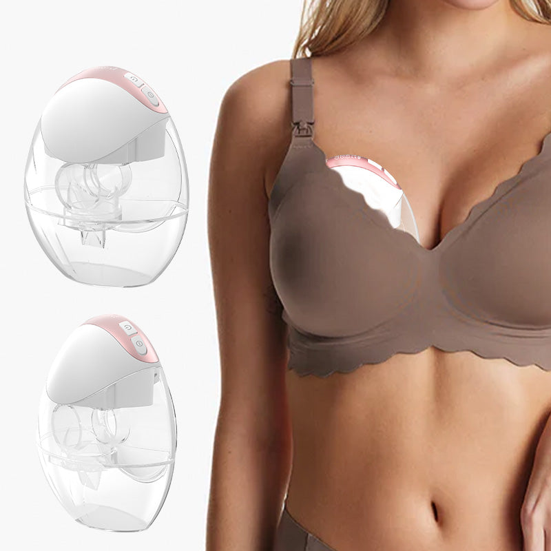 Hands Free Silicone Wireless Electric Breast Pump BPA-Free Wearable Breast Milk Pump for Baby Feeding