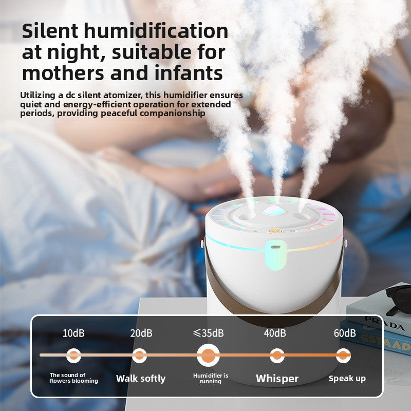 Humidificateur d'air à brume épaisse – Dispositif d'hydratation silencieux avec brumisateur à haut volume 
