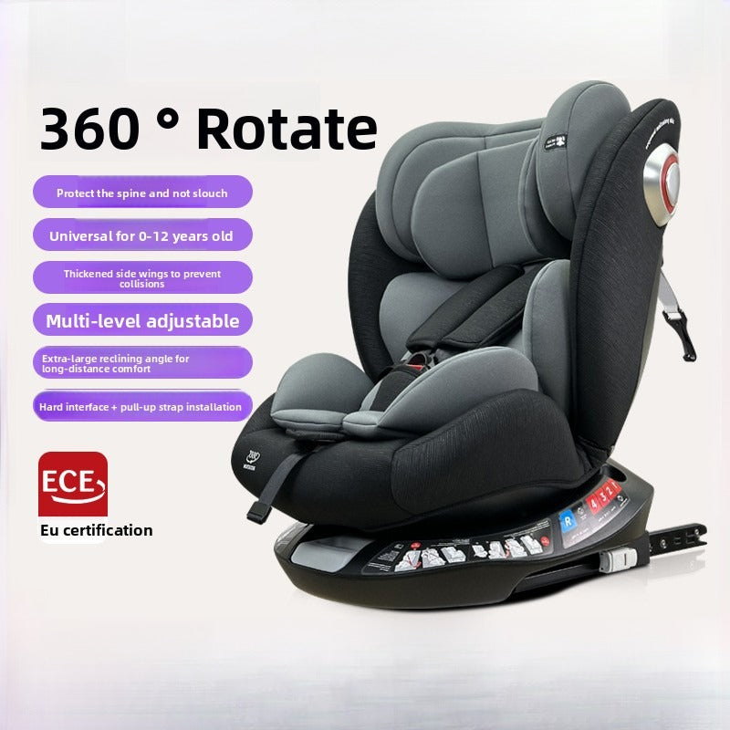 Baby Car Safety Seat for 0-12 Years Reclining & Sitting