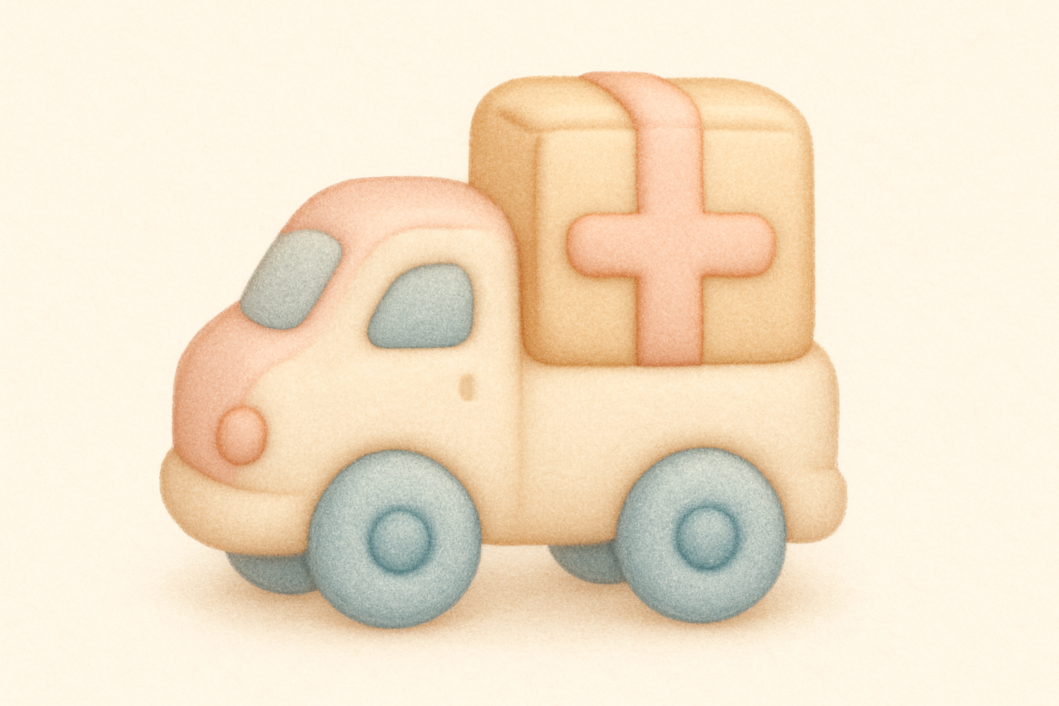 生成核心卖点“2–7 Days Flexible Delivery”图标，图标上不要有文字，符合cuddle主题风格的multicolumn图标