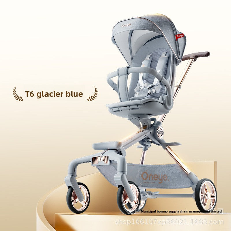 Oneye T6 Plus Second Generation Baby Stroller Lightweight Foldable Reclining Two-Way Stroller