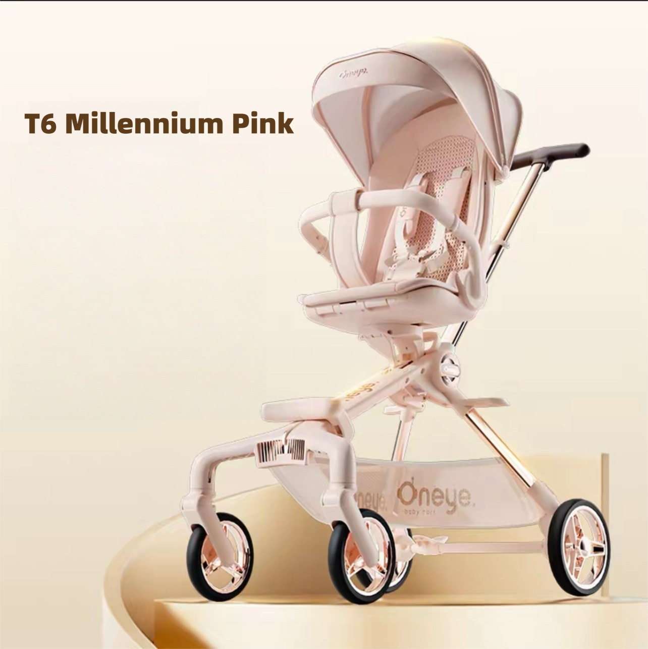 Oneye T6 Plus Second Generation Baby Stroller Lightweight Foldable Reclining Two-Way Stroller