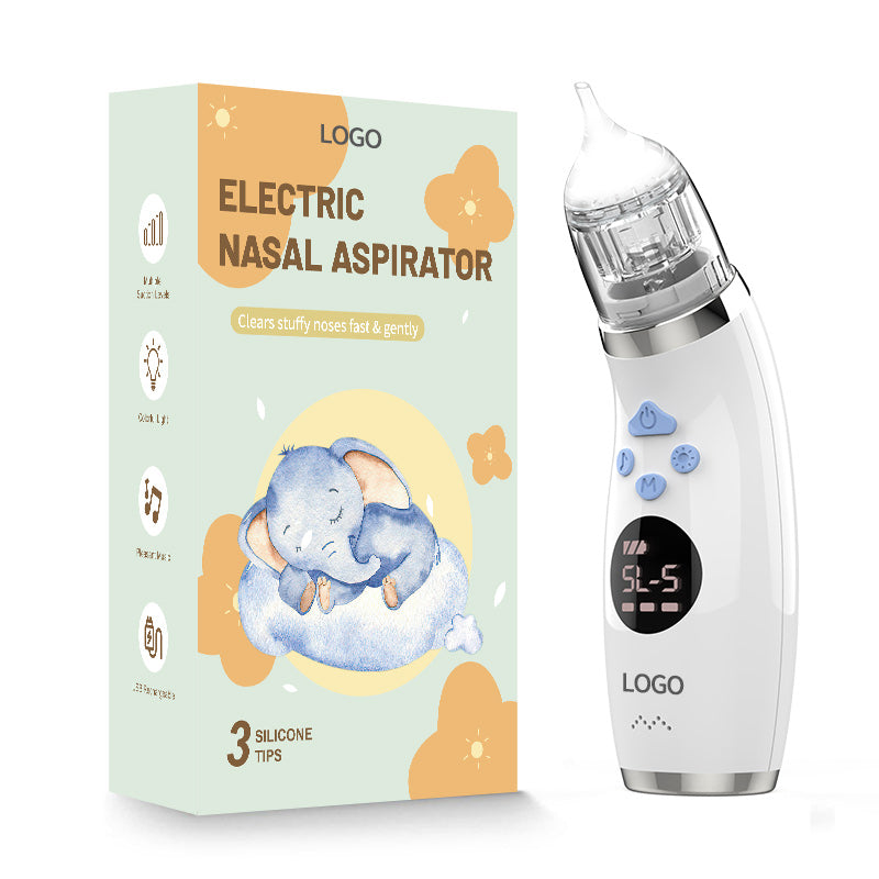 Electric Baby Nasal Aspirator – Nose Cleaner with Light, Music & 5 Suction Levels
