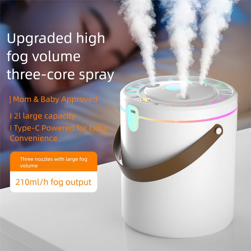 Humidificateur d'air à brume épaisse – Dispositif d'hydratation silencieux avec brumisateur à haut volume 