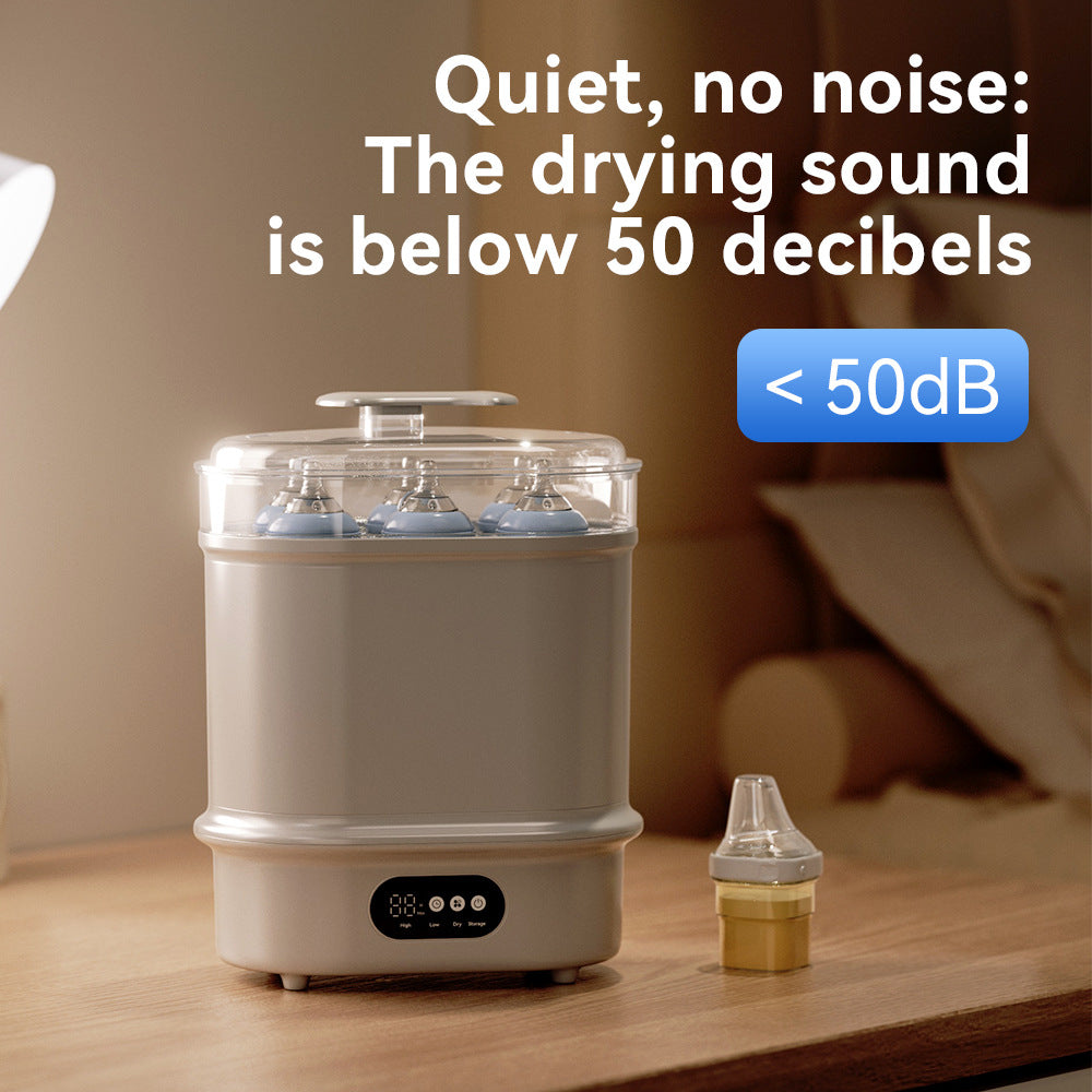 Large Capacity 2-in-1 Baby Bottle & Nipple Dryer – Automatic Steam Sterilizer
