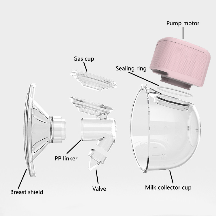 Baby Feeding Wearable Electric Breast Pump Wireless Breast Pump Portable Low Noise Handsfree Breast Pump