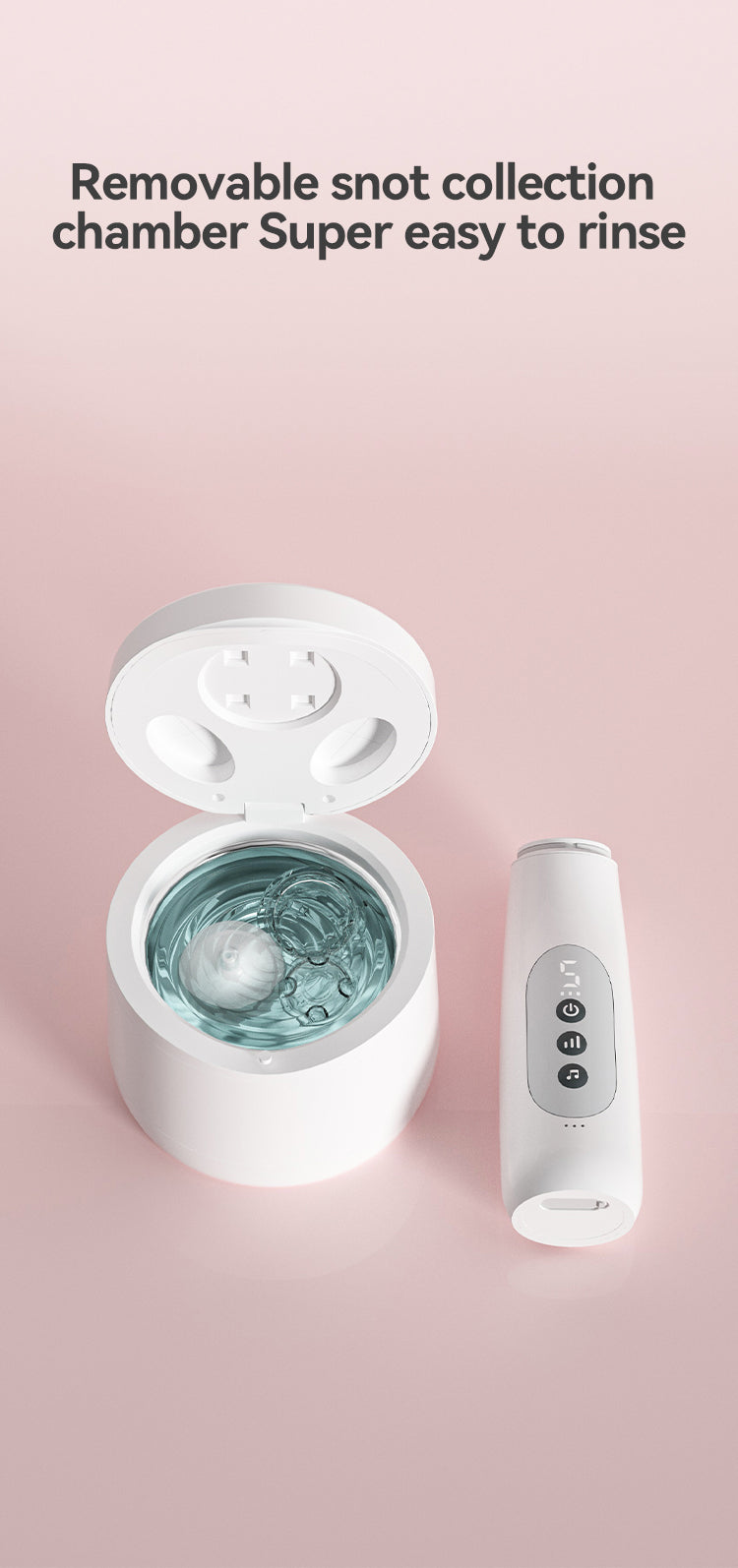 Nose Cleaner BPA Free Food Silicone USB Rechargeable Nose Cleaner Electric Nose Nasal Aspirator