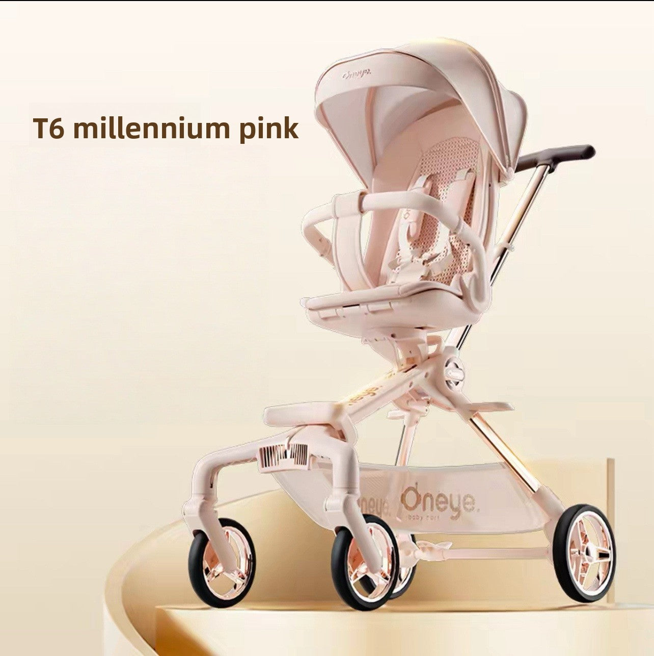 Oneye T6 Plus Second Generation Baby Stroller Lightweight Foldable Reclining Two-Way Stroller