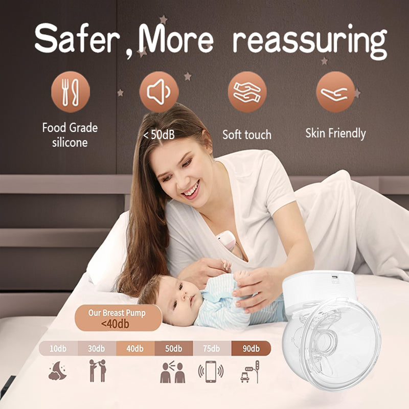 Baby Feeding Wearable Electric Breast Pump Wireless Breast Pump Portable Low Noise Handsfree Breast Pump