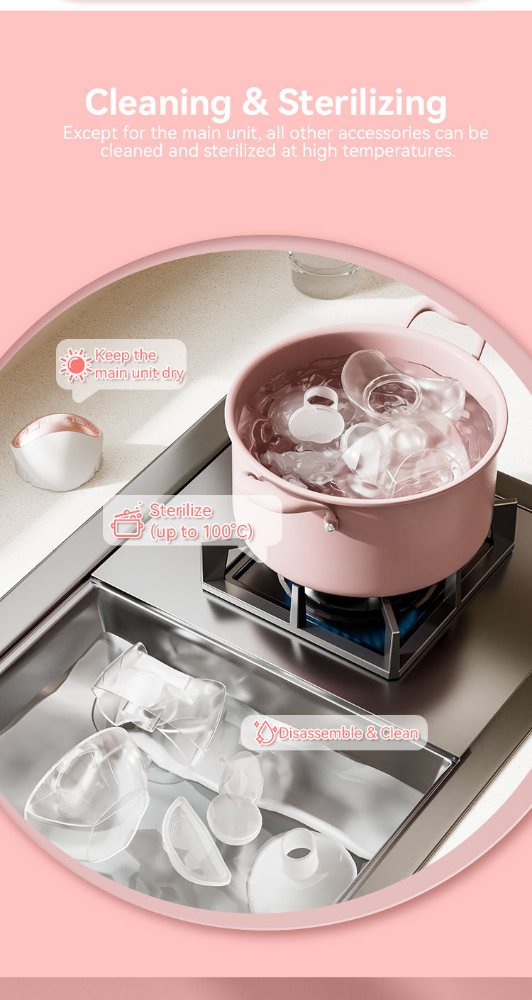 12 Levels Wireless Smart Portable Hands Free Breast Milk Pump Electric Wearable Breast Pump