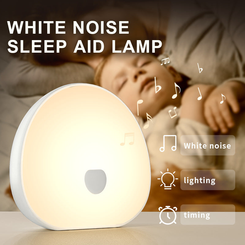 Smart White Noise Sleep Machine – Rechargeable Touch Night Light for Baby Feeding & Soothing