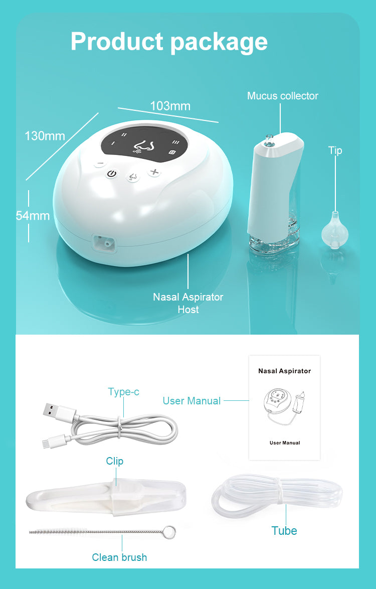 Nasal Aspirator Professional Nose Cleaner Nose Washing Nasal Aspirator Electric Baby Nose Sucker