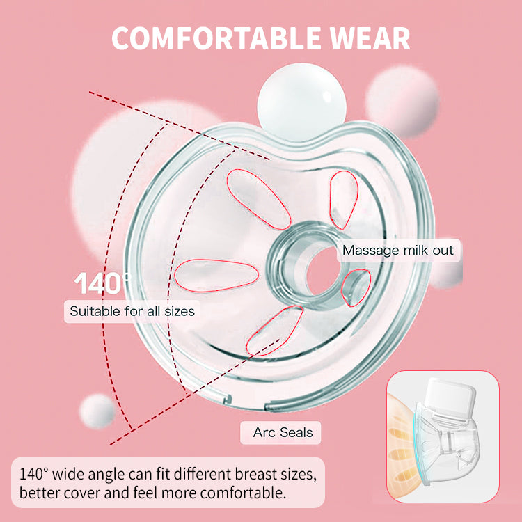 Baby Feeding Wearable Electric Breast Pump Wireless Breast Pump Portable Low Noise Handsfree Breast Pump