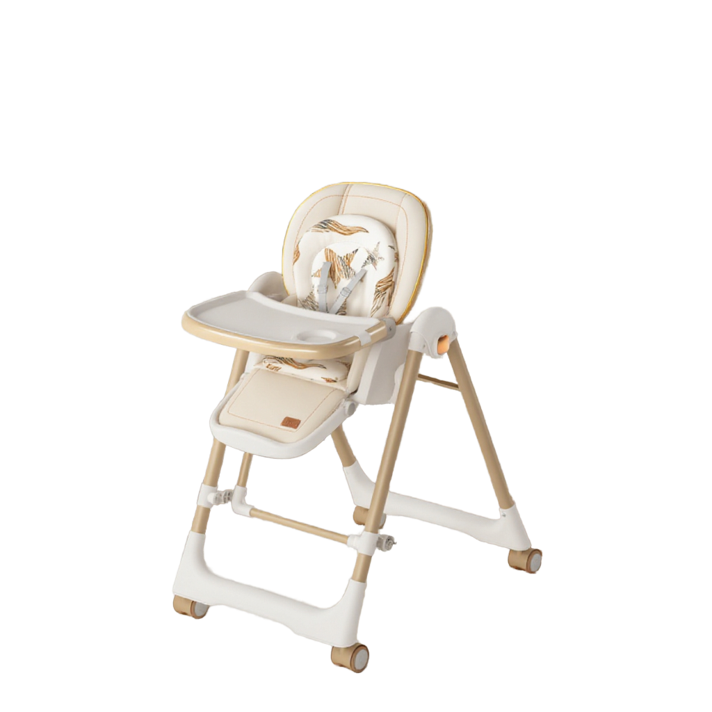 Chaise haute pliante pour bébé – Stable, confortable et pratique pour les repas quotidiens 